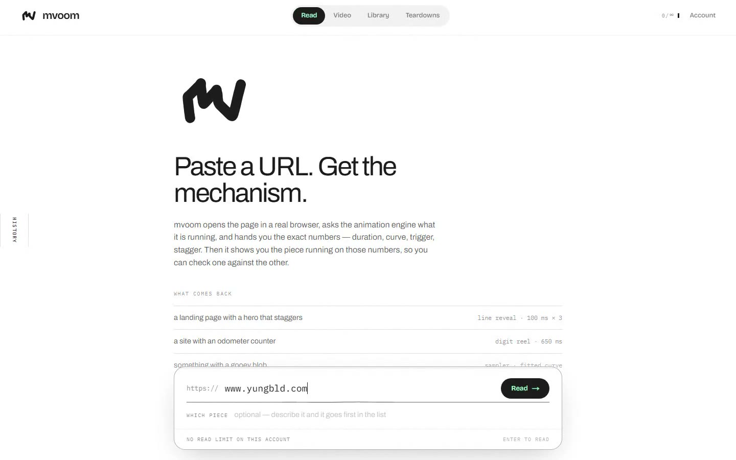 mvoom — inside — first screen